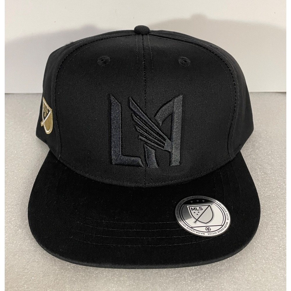 NWT L.A. GALAXY X PRIMARK MENS SNAPBACK HAT CAP BLACK ON BLACK LA FOOTBALL CLUB